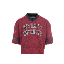 LOOXS 10sixteen lace Tee Ruby Red