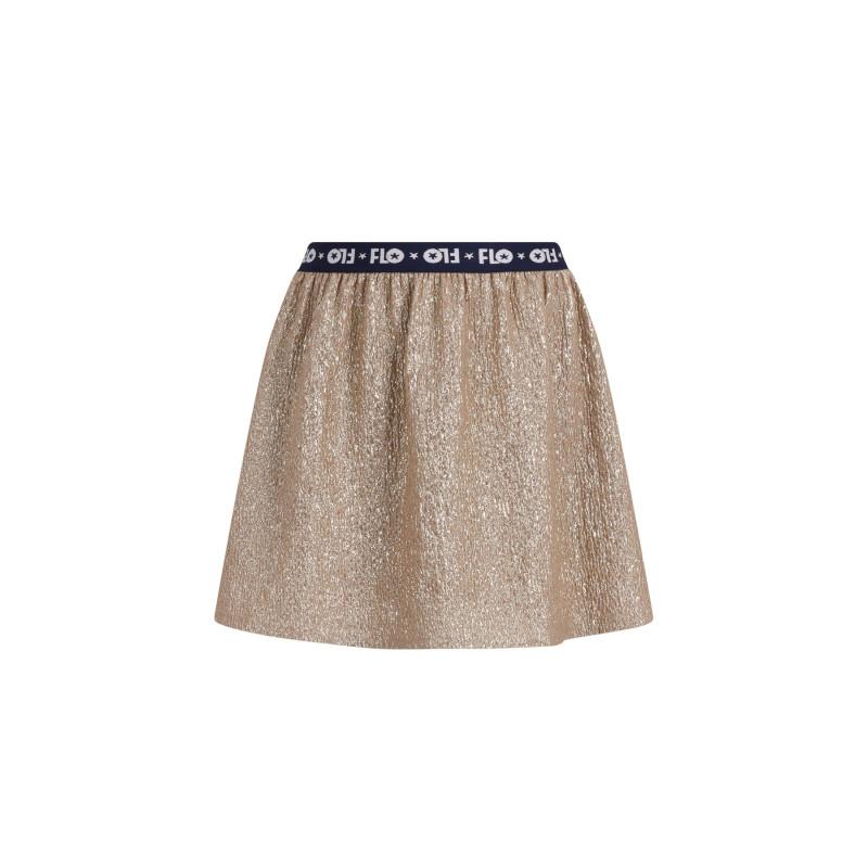 Like Flo Holly Flo girls metallic skirt Soft gold