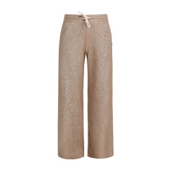 Like Flo Fenya Flo girls metallic straight leg pants Soft gold