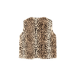 Like Flo Didi Flo girls faux fur gilet with closure Animal