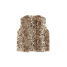 Like Flo Didi Flo girls faux fur gilet with closure Animal