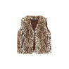 Like Flo Didi Flo girls faux fur gilet with closure Animal