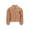 Like Flo Dionne Flo girls teddy embroidery cardigan Cream