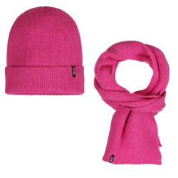 Tumble 'N Dry Beanie & Scarf pink glo