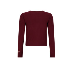 NoBell' Kuan RibJersey Tshirt Dark Bordeaux