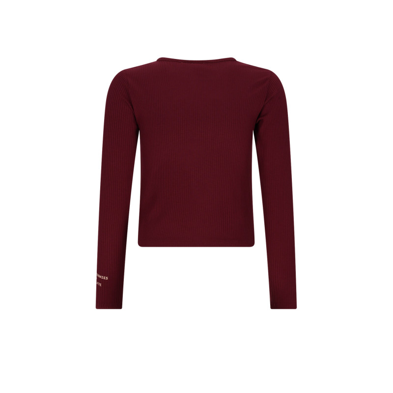 NoBell' Kuan RibJersey Tshirt Dark Bordeaux
