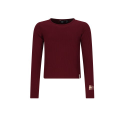 NoBell' Kuan RibJersey Tshirt Dark Bordeaux