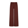 NoBell' Sacha Woven Pleated Pantalon Dark Chestnut Brown