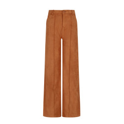 NoBell' Sage Suedine Pants Wide Leg Cinnamon
