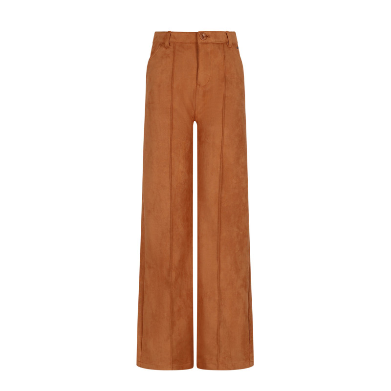 NoBell' Sage Suedine Pants Wide Leg Cinnamon