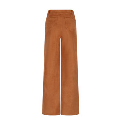 NoBell' Sage Suedine Pants Wide Leg Cinnamon