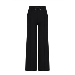 NoBell' Sylvia Travellers Interlock Pants Wide leg Jet Black