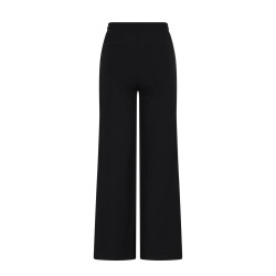 NoBell' Sylvia Travellers Interlock Pants Wide leg Jet Black