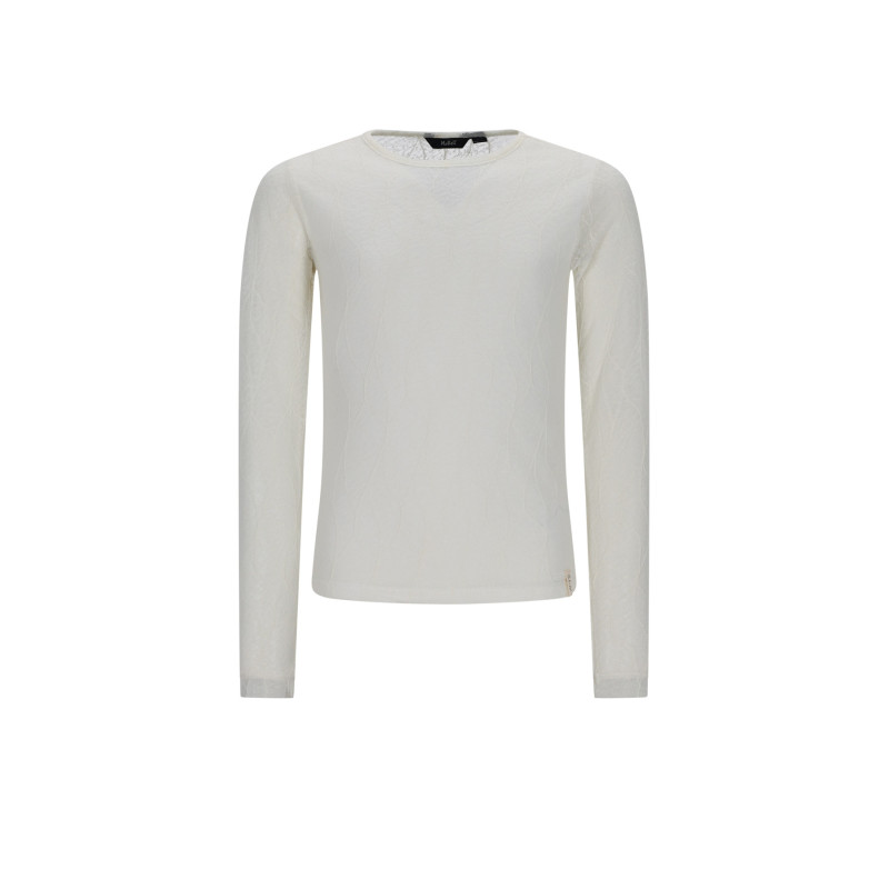 NoBell' Kaya Mesh Top Pearled Ivory