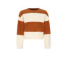 NoBell' Kate Colorblock Soft Knitted Sweater Cinnamon