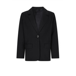 NoBell' Daze Twill Blazer with fancy back Jet Black