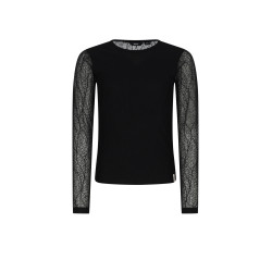 NoBell' Kaya Mesh Top Jet Black
