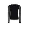 NoBell' Kaya Mesh Top Jet Black