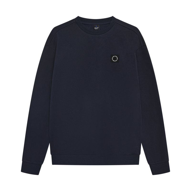 Rellix Loose Fit Sweat Badge Brushed Navy