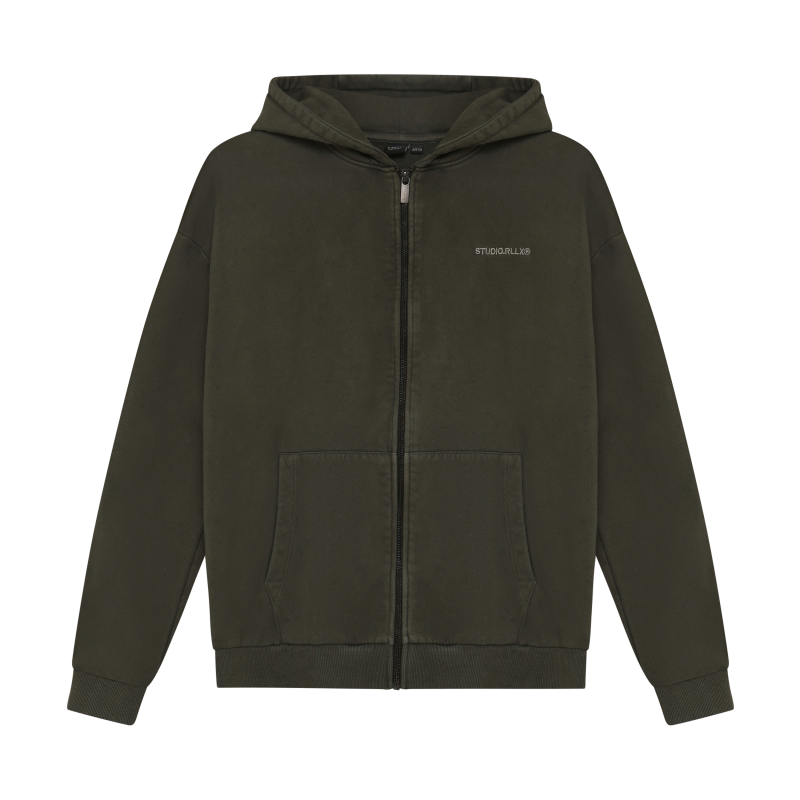 Rellix Hooded Zipper Jacket Army Wood