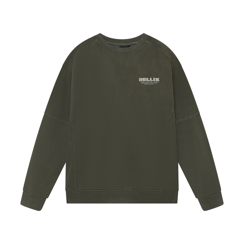 Rellix Loose Fit Sweat Rellix Brush Army Wood