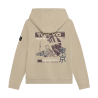 Rellix Hoodie Backprint Washed Brush Sand Sunset