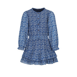 NoNo Miggy Japanse Flower AOP Dress Intense Blue