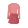NoNo Moss Combi Dress with OUI embro Sunset Pink
