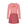 NoNo Moss Combi Dress with OUI embro Sunset Pink