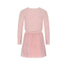 NoNo Maran Combi Dress with Plissee skirt+Cable knit top Rosa