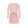 NoNo Maran Combi Dress with Plissee skirt+Cable knit top Rosa