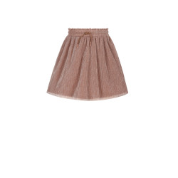 NoNo Nele Foil Plisse Skirt Sand Blush