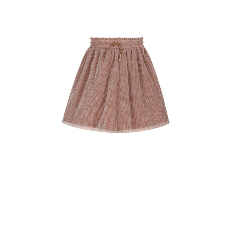 NoNo Nele Foil Plisse Skirt Sand Blush