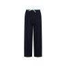 NoNo Sarah Pinstripe Pants with contrast waistband Navy Blazer