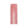 NoNo Sayla Wide Leg Velvet Stretch Pants Sunset Pink