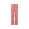 NoNo Sayla Wide Leg Velvet Stretch Pants Sunset Pink