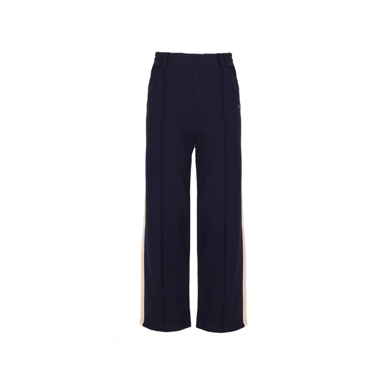 NoNo Sayla Wide Leg Interlock Pants Navy Blazer