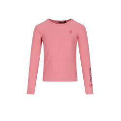NoNo Kess Essential Rib Jersey Top Sunset Pink