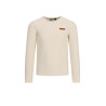 NoNo Kyas Melange Cable Jersey Tshirt Pearled Ivory