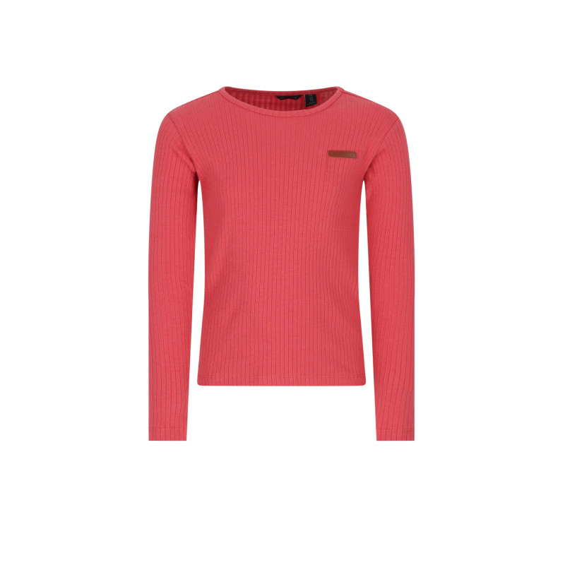 NoNo Kyas Rib Jersey Top Samba Red