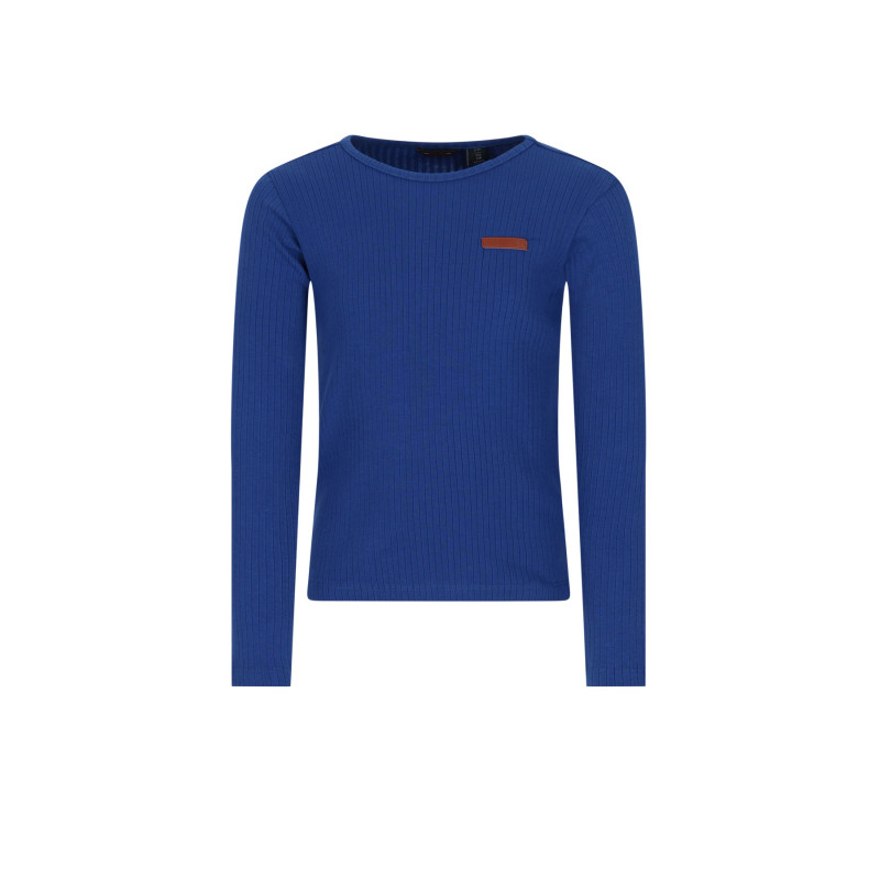 NoNo Kyas Rib Jersey Top Intense Blue