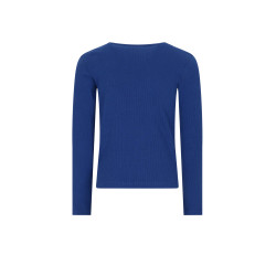 NoNo Kyas Rib Jersey Top Intense Blue