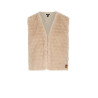 NoNo Kath Fur Gilet Sand Blush