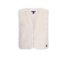 NoNo Kath Fur Gilet Pearled Ivory