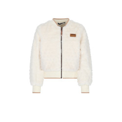 NoNo Doris Furry Indoorjacket with zipper Pearled Ivory