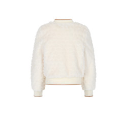 NoNo Doris Furry Indoorjacket with zipper Pearled Ivory