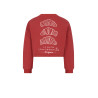 NoNo Kuya soft furry cropped sweater Croissant print Samba Red