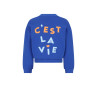 NoNo Konono soft furry sweater with embro Nautical Blue