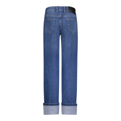 Frankie&Liberty Straight Leg Turn Up Dark Blue Denim