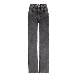 Frankie&Liberty Attitude Wide Leg Glitter Off Black Denim